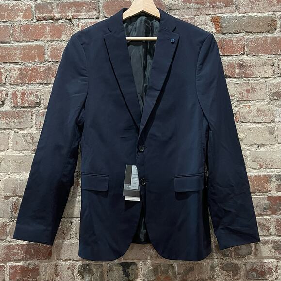 NEW Zara Man Basic Navy Blazer Size 40 - Picture 4 of 12